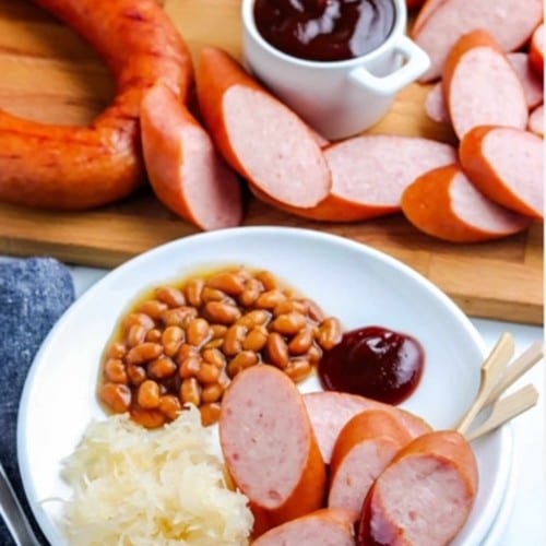 Marinated Smoked Kielbasa.