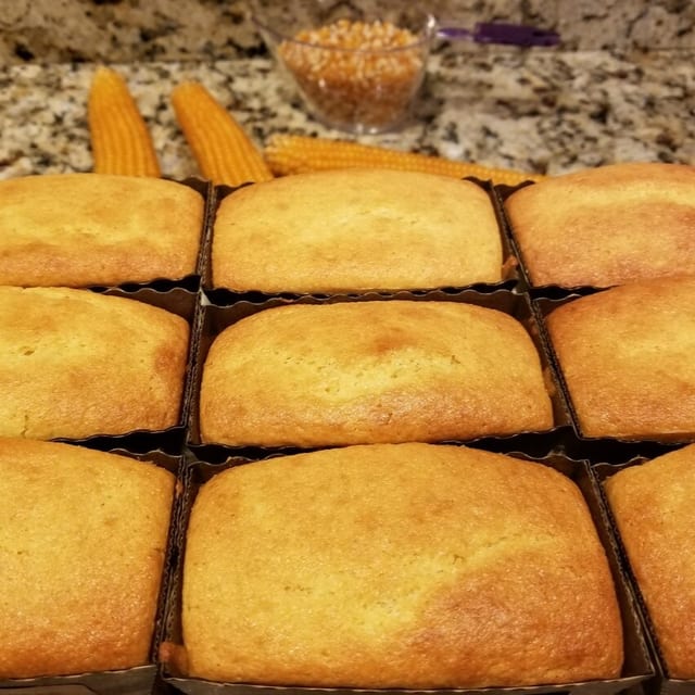 Sweet Homemade Corn Bread.