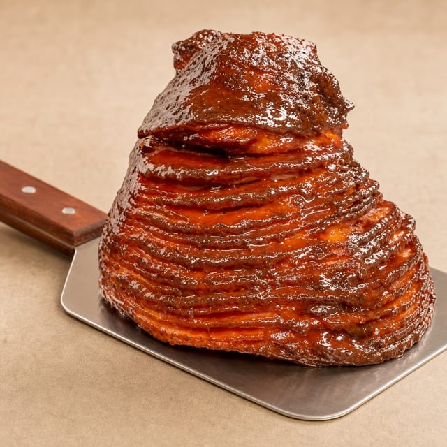 SMOKED or BAKED GLAZED SPIRAL HAM.