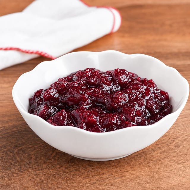 HOMEMADE CRANBERRY SAUCE.