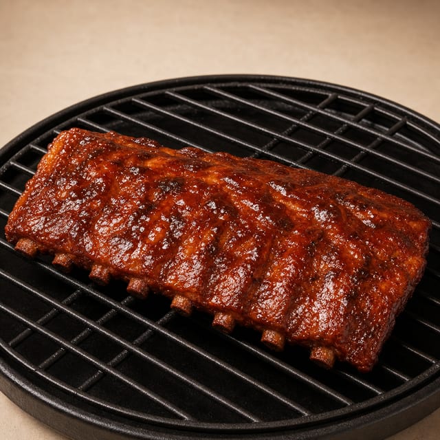 COTTON CANDY Gluten Free BABY BACK Ribs 1/2 Rack.