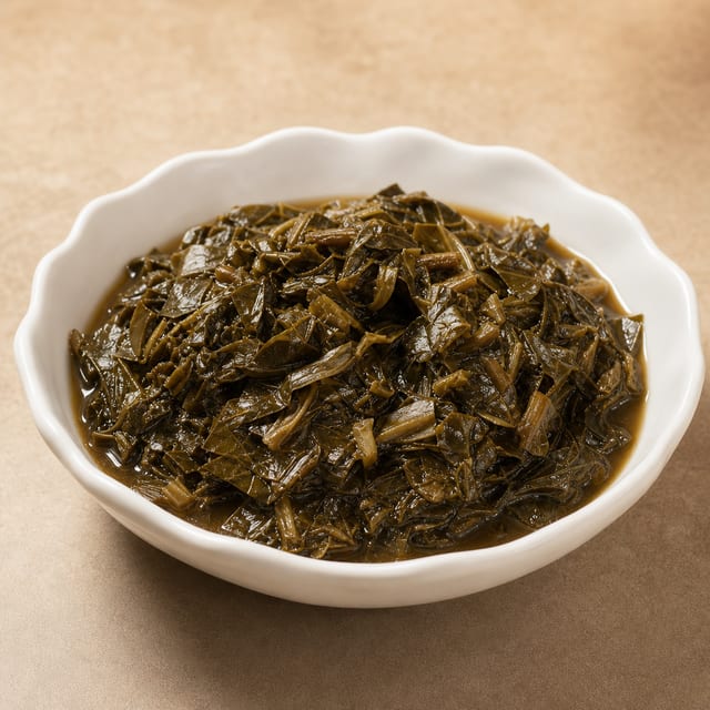 Homemade Southern Collard Greens.