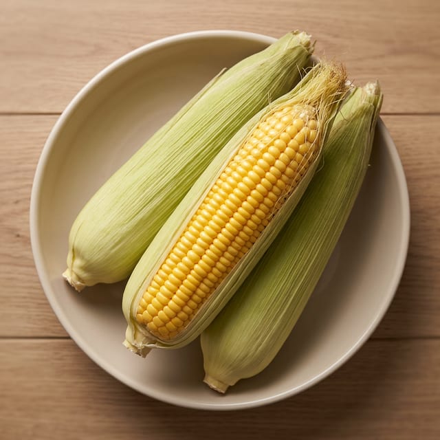 Sweet Roasted Corn On The Cob.