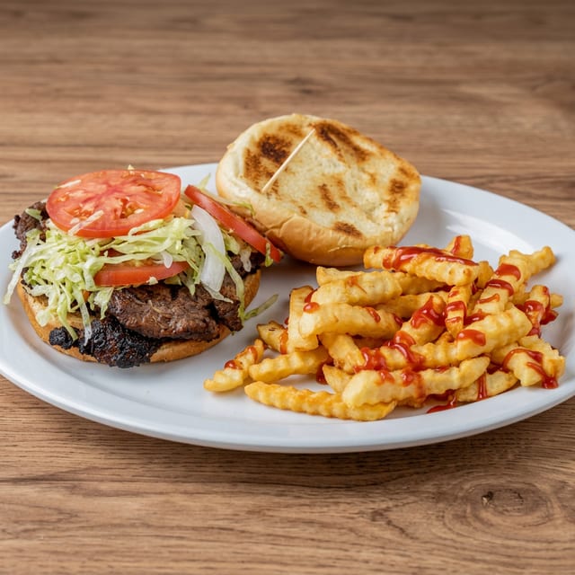 Juicy Seasoned Smash Burger on A Sesame Bun.