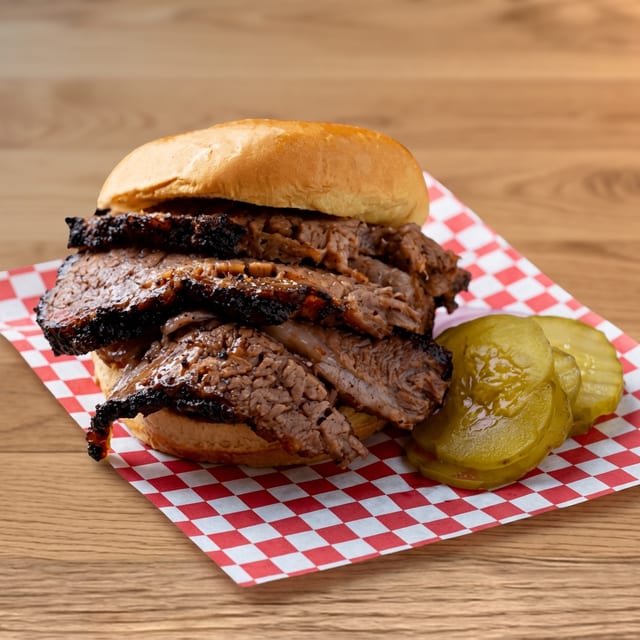 BBQ Brisket Sandwich.